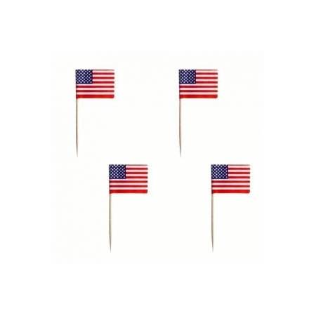 Wykałaczki bankietowe PARTY 8cm flaga Ameryki opakowanie 500szt