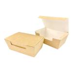 Pudełko KURCZAK mały BRĄZOWY -100szt NEW 160x100x60, bez nadruku środek biały, klejone-szczelne TnG