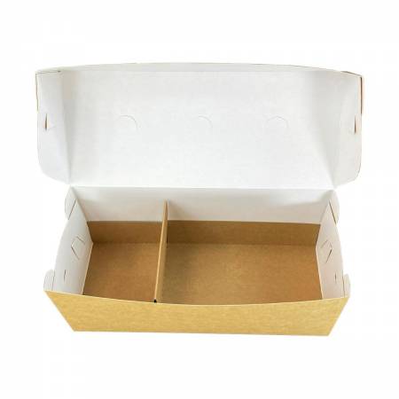 TAKEAWAY zestaw BOX duży wkładka z atestem do żywności dzieląca pudełko na 2 przegrody TnG