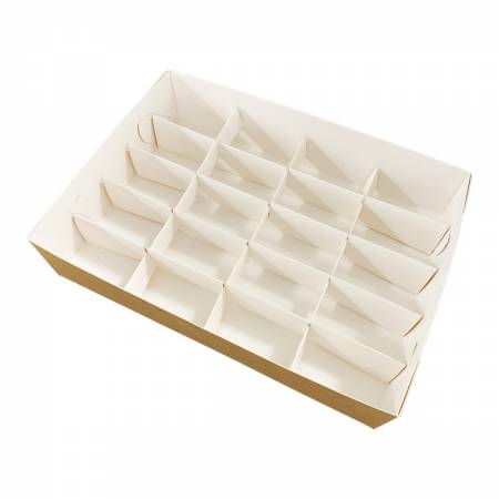 Pudełko catering set box PRZEGRODY 20szt op. 50 zestawów -białe TnG
