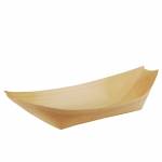 FINGERFOOD - miseczki z drewna 25xh.10cm "łódka" op. 50 sztuk