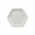 FINGERFOOD - talerzyk z trzciny cukrowej Hexagon 13x11,2cm biały op. 50 sztuk