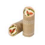 SnackToGo - Wrap bag 10,5x30,5cm KRAFT nadruk food-safed (farby pochodzenia roślinnego) op. 100 sztuk