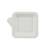 FINGERFOOD - talerz z trzciny cukrowej, kwadratowy 11,3x11,3cm biały op. 50 sztuk