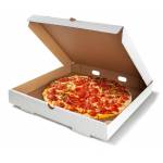 Pudełka pizza 30x30cm op.100szt pr.rogi  h=4cm, Biało-szara Fala E TnP