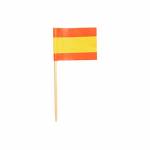 Wykałaczki bankietowe flaga Hiszpańska Party 8cm op. 500 sztuk